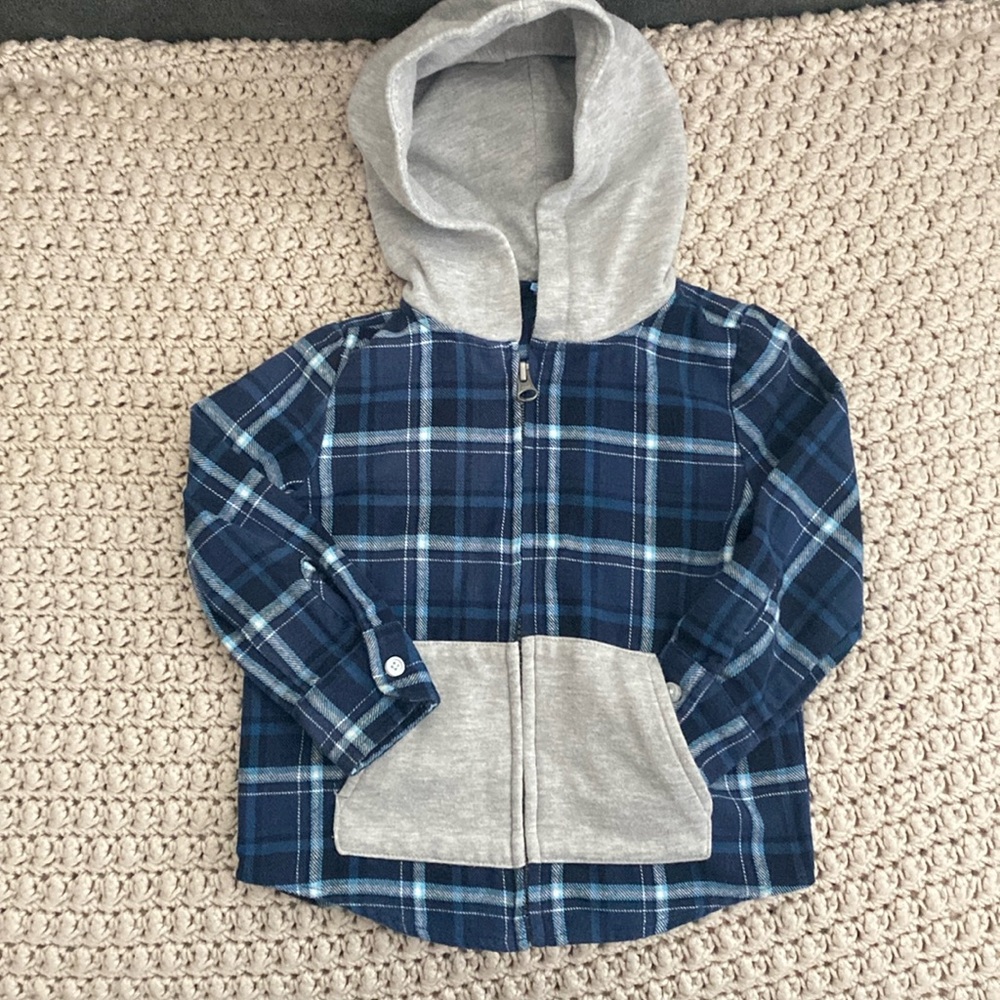 Andy and Evan hooded flannel